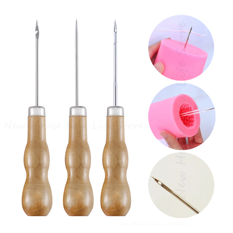 Candle Making Process - 丸穴コーンシリコーンパンチツール手作りキャンドル作成型パンチ陶器工芸品詳細処理針キャンドル芯ツール