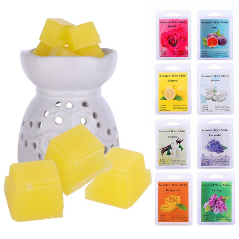 Candle Making Material - 香りの良いワックスブロック固形エッセンシャルオイル植物性フローラルDIY香り付きキャンドル作成材料は空気を浄化し、精神を落ち着かせます。