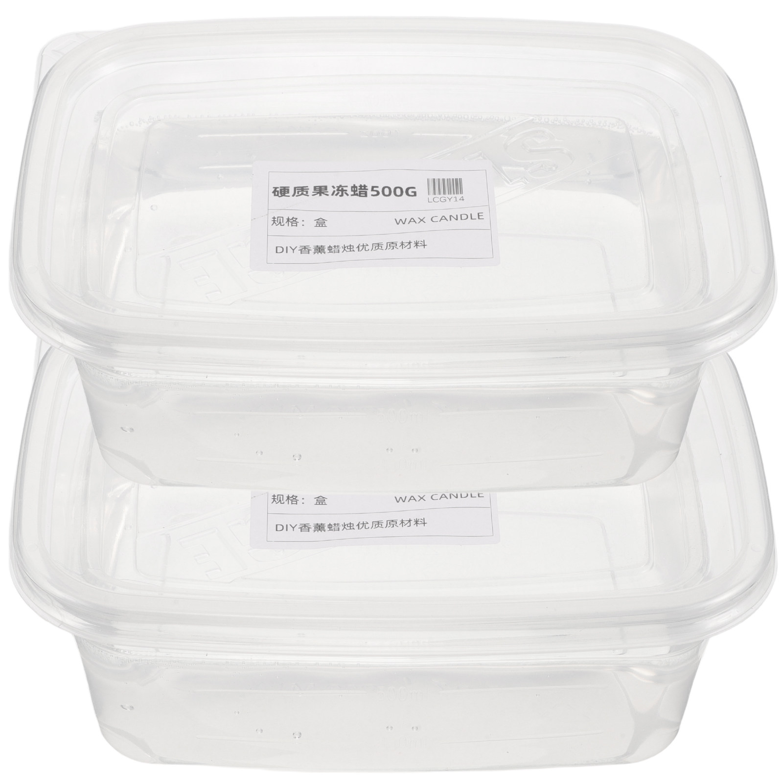 Candle Making Material - キャンドル作り用クリアジェルワックス 1kg/2.2lb 透明ジェルワックス 高密度素材 DIY手作り香り付きキャンドルカップ用品