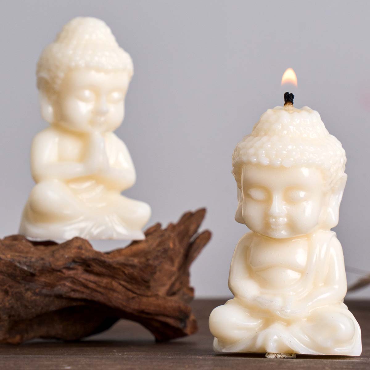 Candle Making Process - 3D 仏陀シリコーンキャンドルモールド DIY 禅形状石膏エポキシ樹脂石鹸クラフト金型作成用品教会装飾プロセス