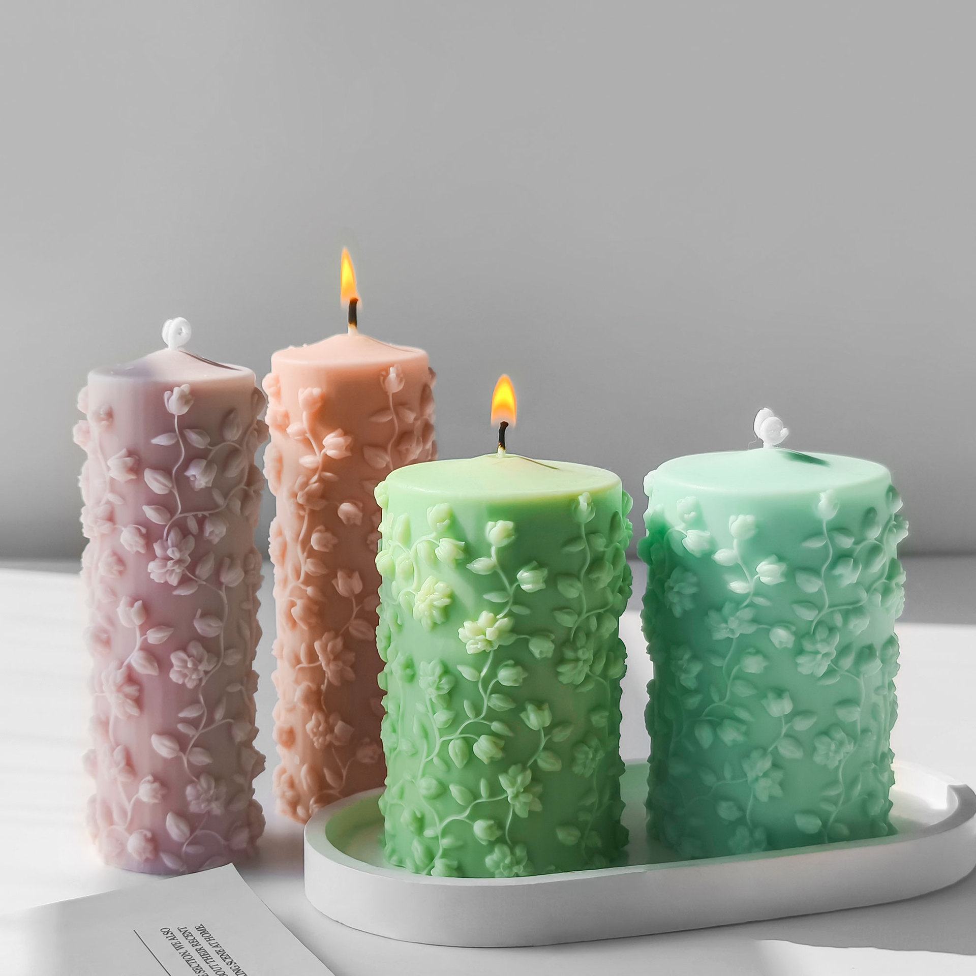 Candle Making Vinings - 3D円筒形のつる型,日曜大工のアロマキャンドル,石膏,手作り石鹸,製造用品