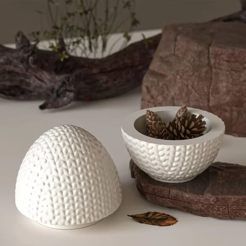 ZDQ03 DIY編み糸卵型オーバルエポキシシリコンモールド - Candle Making Yarn のレビューと価格