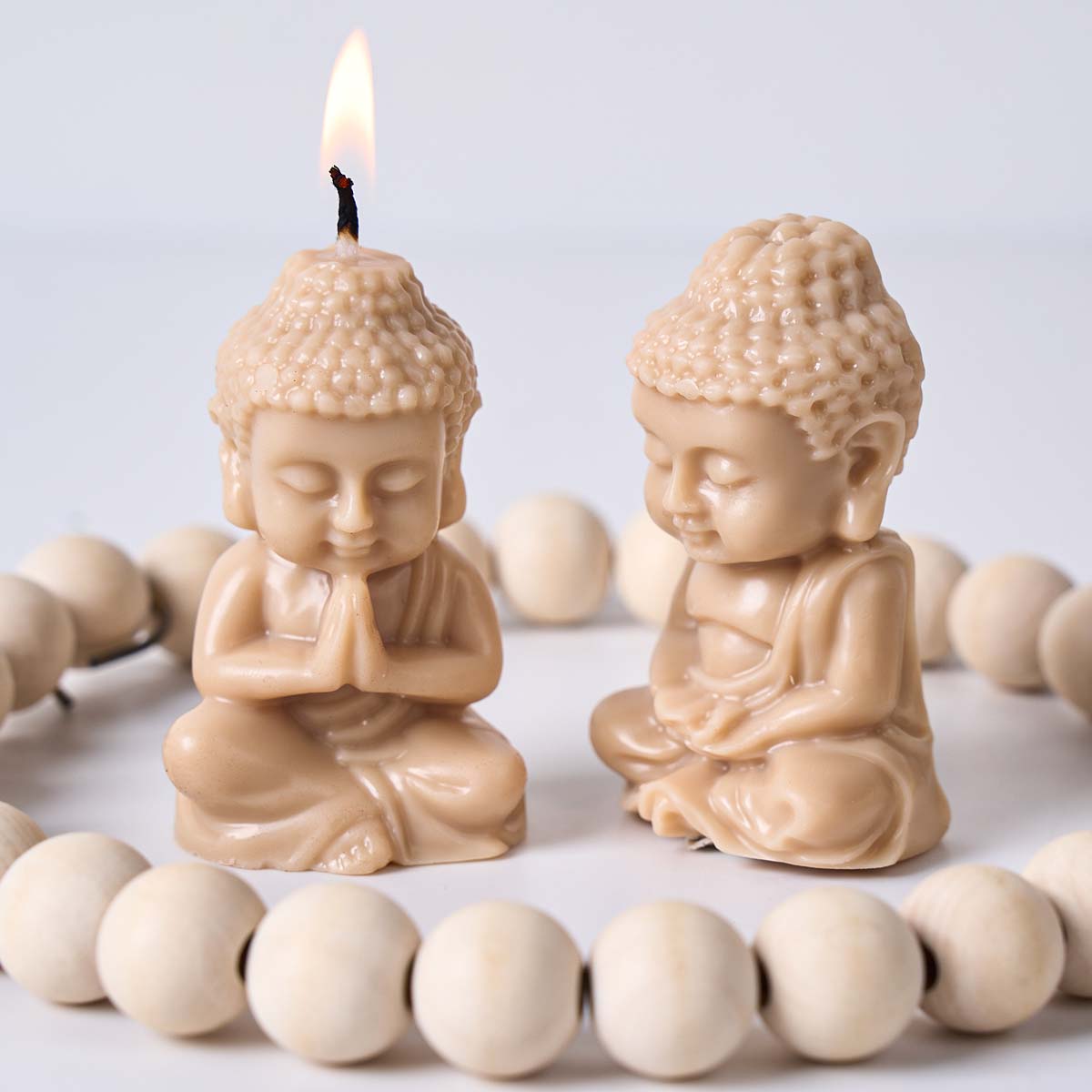 3D 仏陀シリコーンキャンドルモールド DIY 瞑想仏陀石膏 - Candle Making Process のレビューと価格