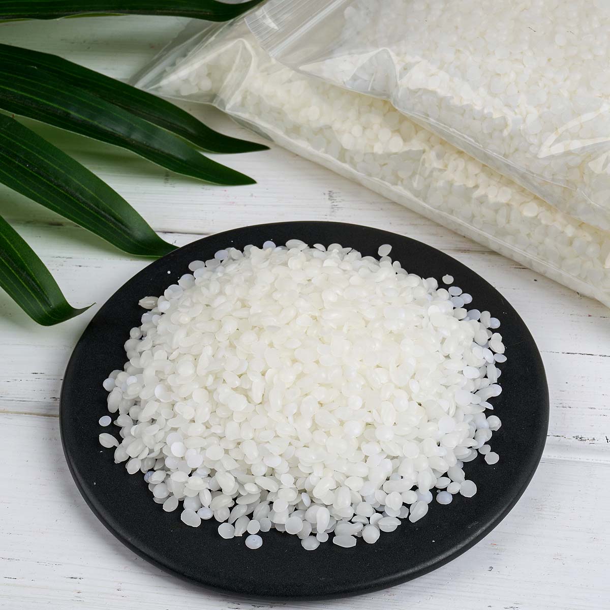 白い蜜蝋純粋な天然粒状バッグ DIY キャンドル作り材料無臭 - Candle Making Material のレビューと価格