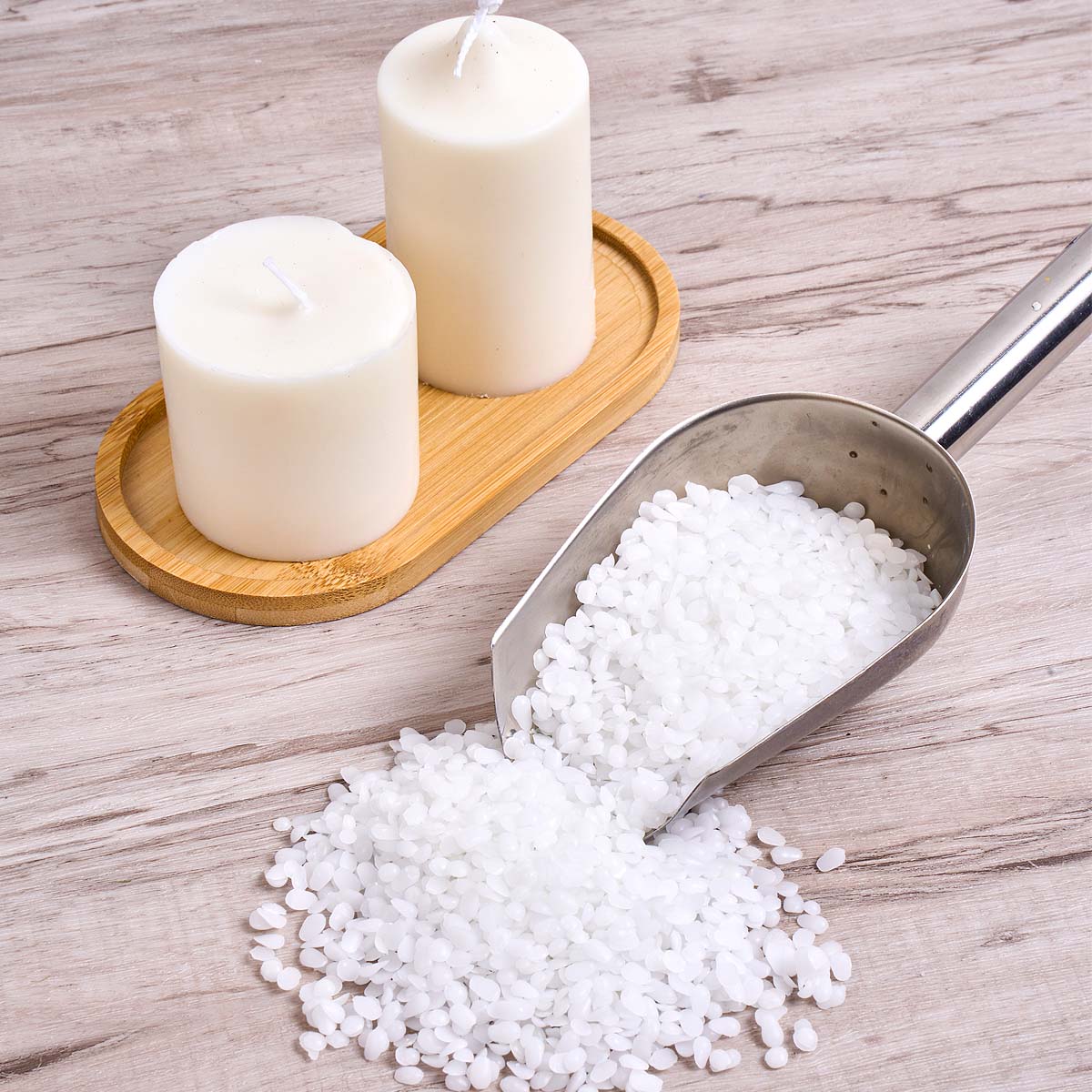 白い蜜蝋純粋な天然粒状バッグ DIY キャンドル作り材料無臭 - Candle Making Material のレビューと価格