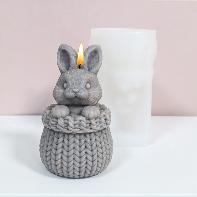 糸の質感のあるバスケット型のウサギ型の香り付きキャンドルを作 - Candle Making Yarn のレビューと価格