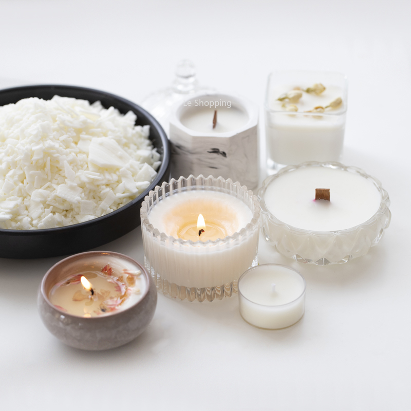 アロマテラピー用の純粋な天然大豆ワックス,製造用の手作りワッ - Candle Making Material のレビューと価格