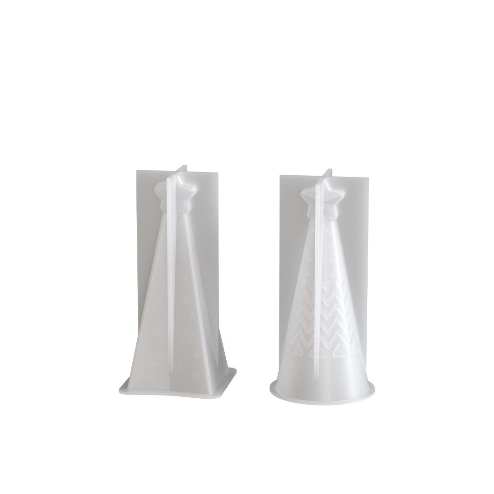 シリコン製クリスマスコーンキャンドル型 クリスタルエポキシ樹 - Candle Making Kit Xmas のレビューと価格