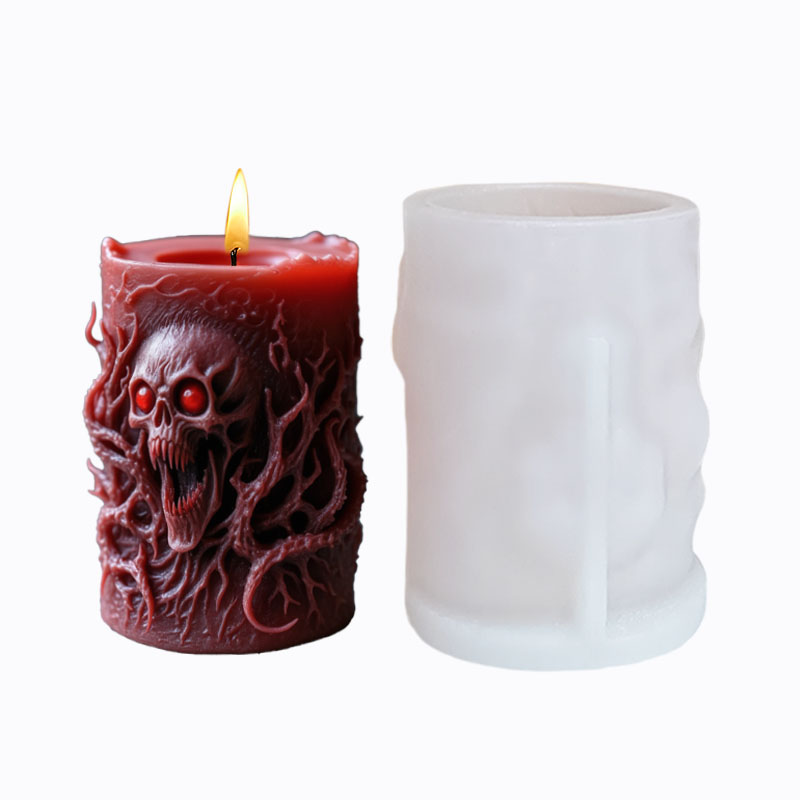【ダーク・エステティックス】ゴシック・スカル・レリーフ・シリ - Candle Making Vinings のレビューと価格