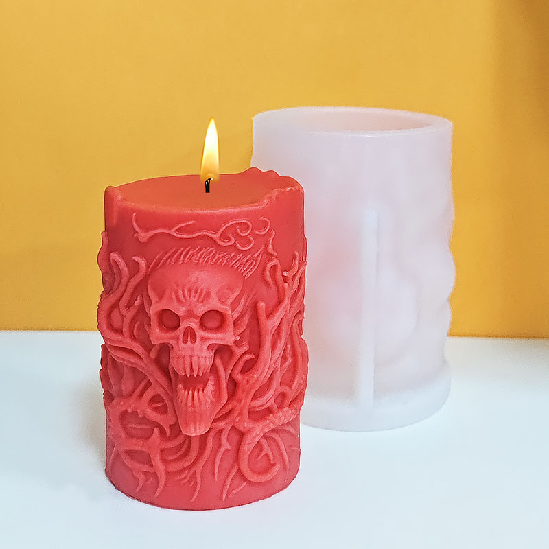 【ダーク・エステティックス】ゴシック・スカル・レリーフ・シリ - Candle Making Vinings のレビューと価格