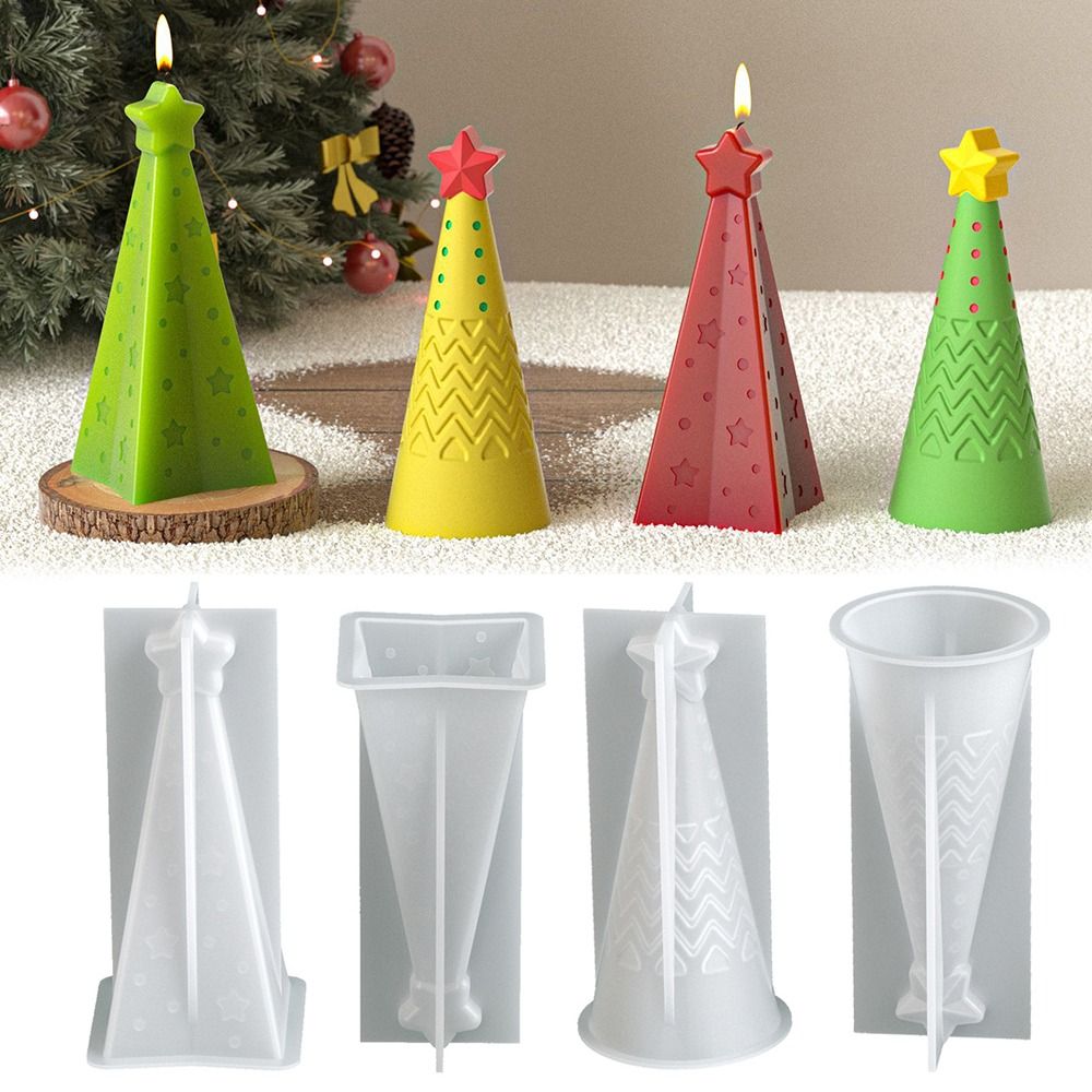 シリコーンクリスマスコーンキャンドルモールドクリスタルエポキ - Candle Making Kit Xmas のレビューと価格