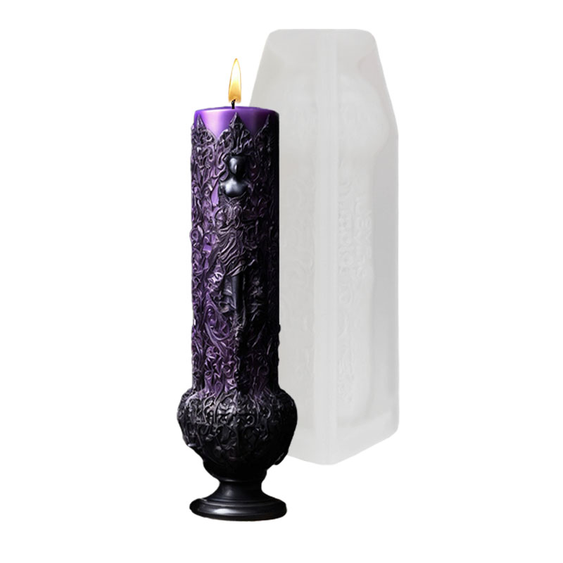 ダークゴシックスタイルの立体的な蔓で包まれた女神のレリーフ、 - Candle Making Vinings のレビューと価格