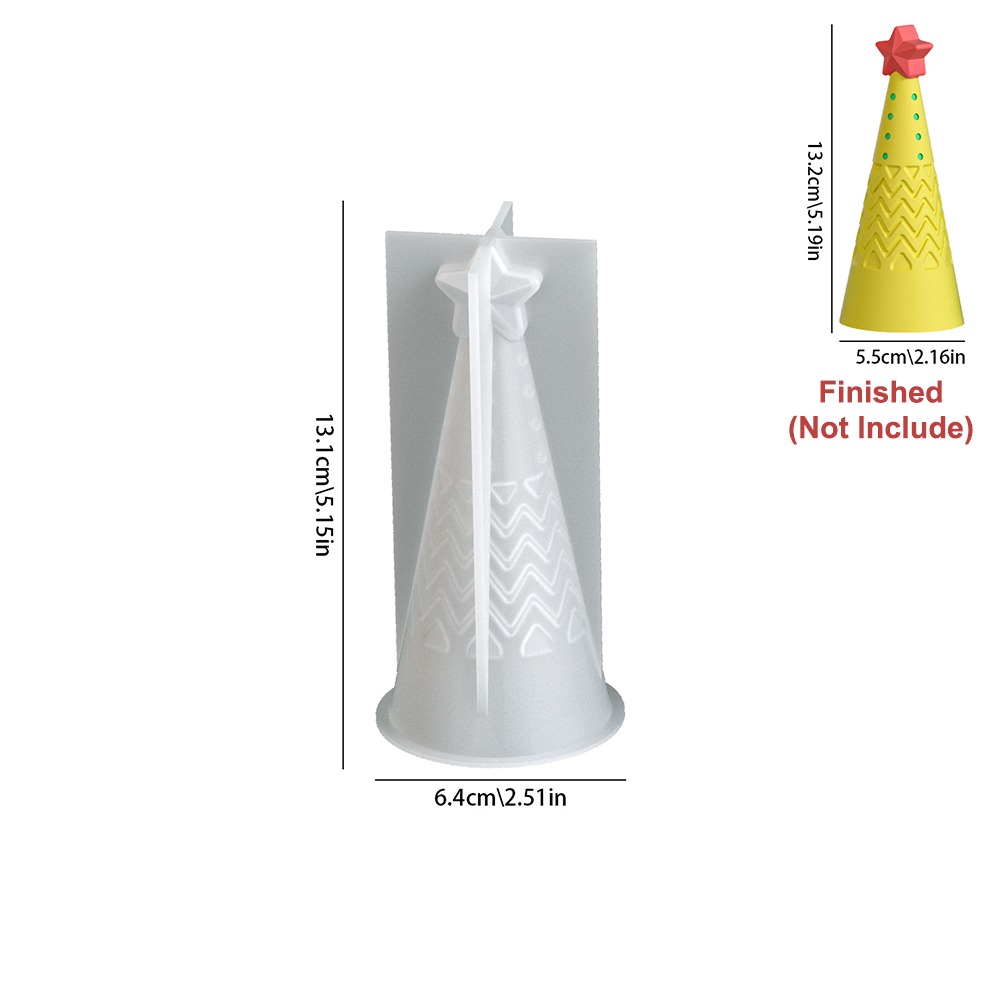 シリコン製クリスマスコーンキャンドル型 クリスタルDIYクラ - Candle Making Kit Xmas のレビューと価格