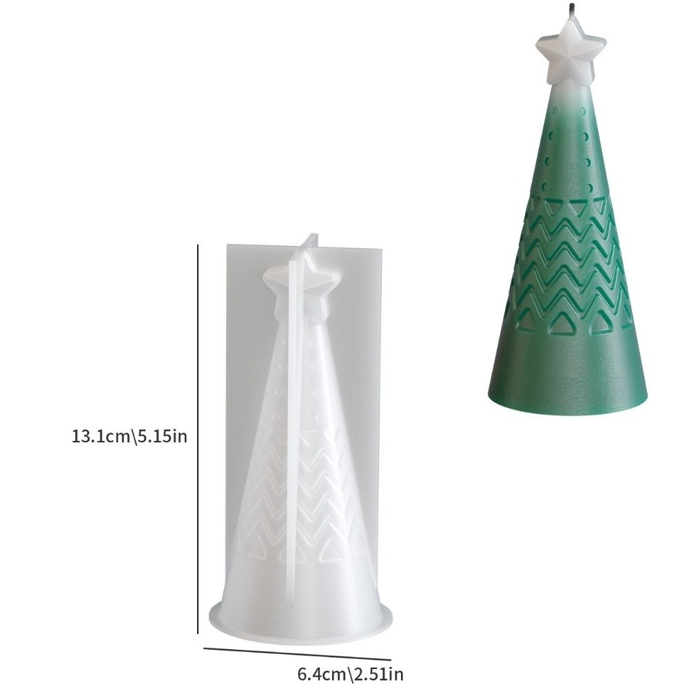シリコン製クリスマスコーンキャンドル型 クリスタルDIYクラ - Candle Making Kit Xmas のレビューと価格