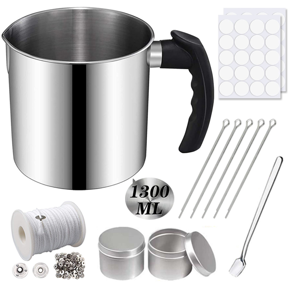 完全なキャンドル作りキット、ステンレス鋼のギフトジャー、レン - Candle Making Kit For Beginners のレビューと価格