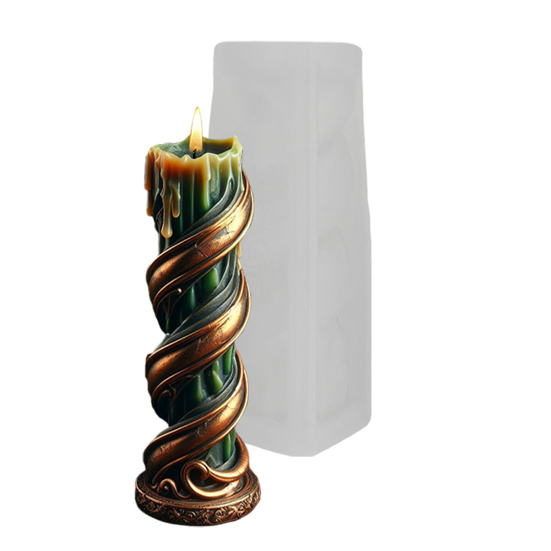 蔓巻きツイストハイカラムキャンドルDIYシリコンモールド、芸 - Candle Making Vinings のレビューと価格