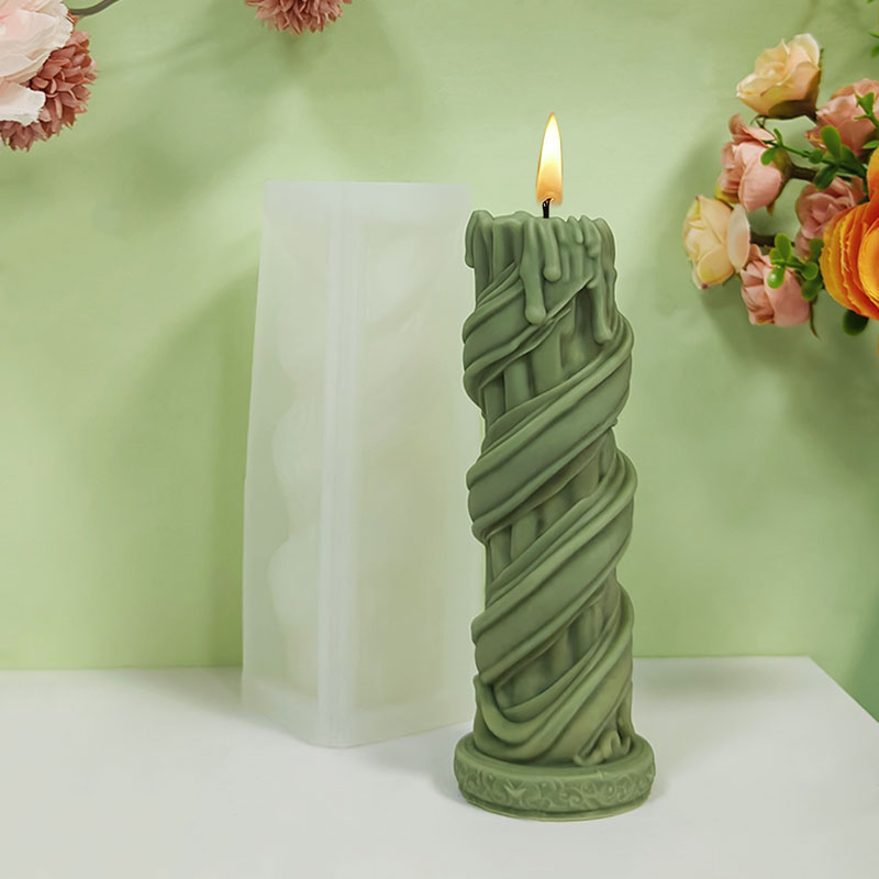 蔓巻きツイストハイカラムキャンドルDIYシリコンモールド、芸 - Candle Making Vinings のレビューと価格