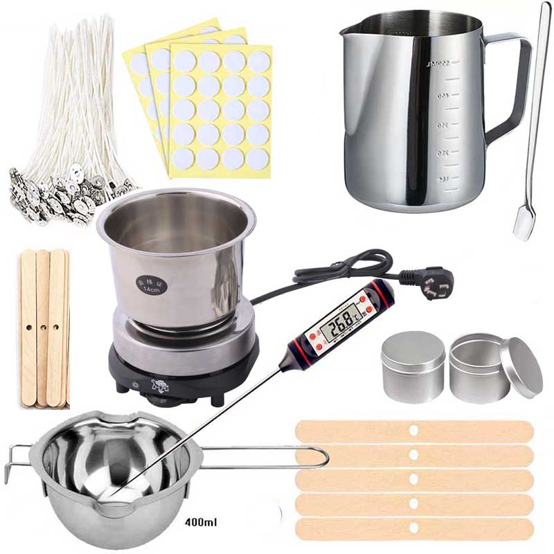 キャンドル作成用品キット DIY キャンドルワックス溶解ツー - Candle Making Kit For Beginners のレビューと価格