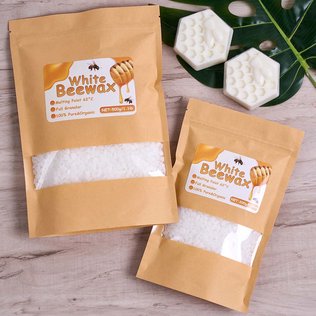 1000 グラム白蜜蝋 DIY キャンドル作成材料純粋な天然 - Candle Making Kit For Beginners のレビューと価格