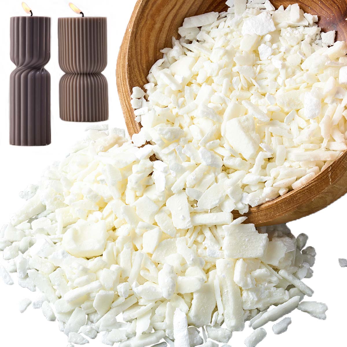 1 ポンドピュアホワイト大豆ワックス DIY 手作りキャンド - Candle Making Material のレビューと価格