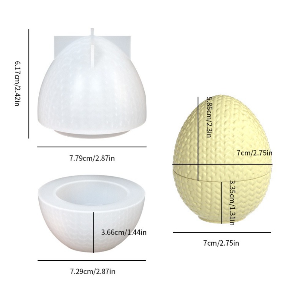 DIY編み糸卵型オーバルシリコンモールド、樹脂キャンドル作り - Candle Making Yarn のレビューと価格