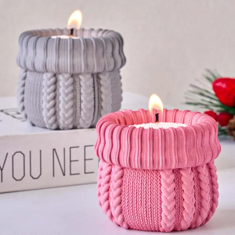 ニット糸キャンドルジャー用シリコンモールド DIY クリスマ - Candle Making Yarn のレビューと価格
