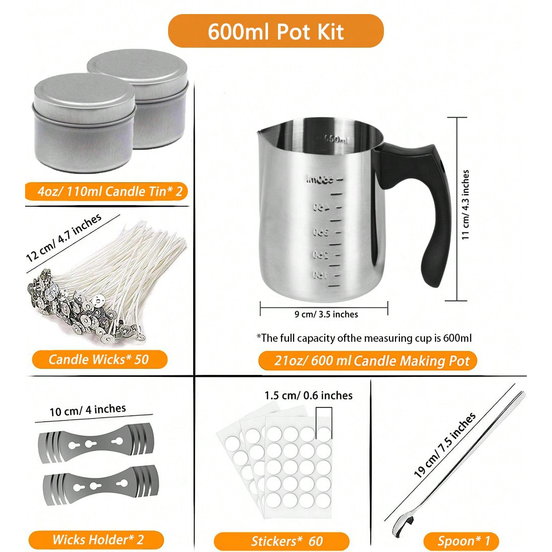 グリントモス キャンドル作りスターターキット、キャンドル作り - Candle Making Kit For Beginners のレビューと価格