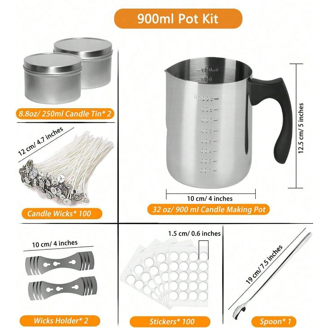 グリントモス キャンドル作りスターターキット、キャンドル作り - Candle Making Kit For Beginners のレビューと価格