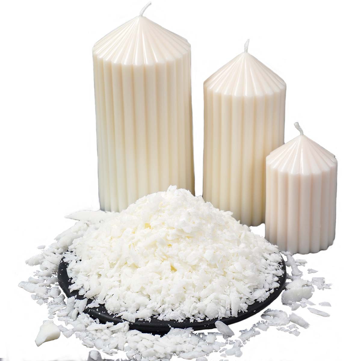 100/250/500/1000 グラム天然大豆ワックスフレ - Candle Making Material のレビューと価格