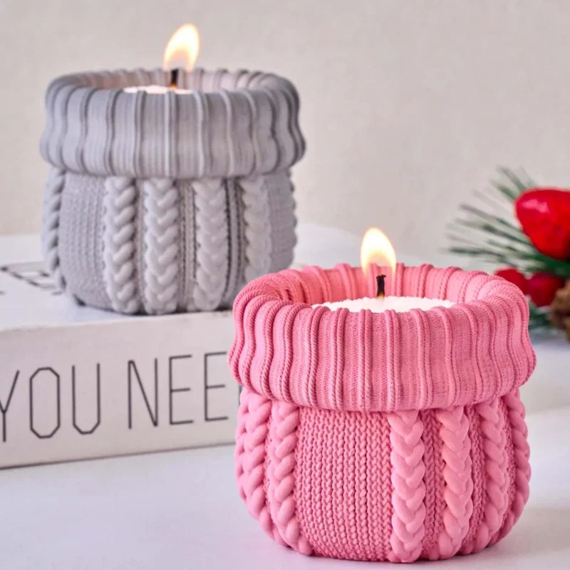 ニット糸キャンドルジャー用シリコンモールド DIY クリスマ - Candle Making Yarn のレビューと価格