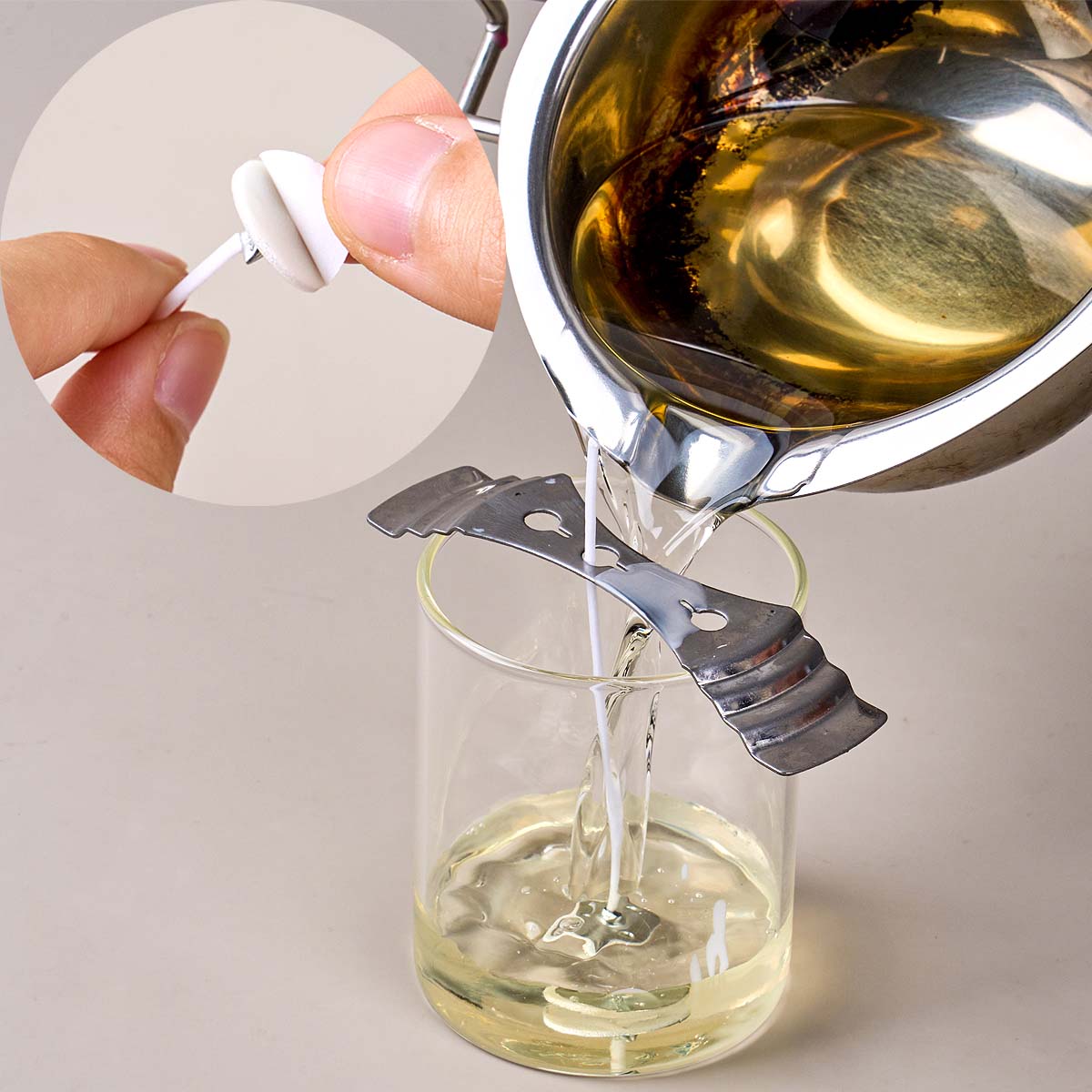 DIY手作りキャンドルクラフトツールキット、溶解ポット、ワッ - Candle Making Kit For Beginners のレビューと価格