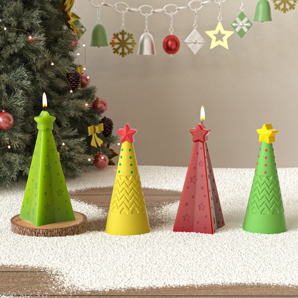 シリコーンクリスマスコーンキャンドルモールドクリスタルDIY - Candle Making Kit Xmas のレビューと価格