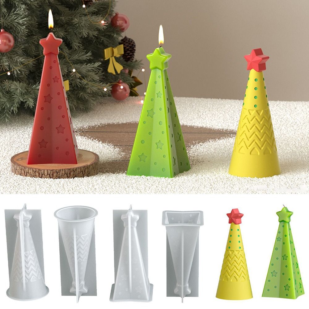 シリコーンクリスマスコーンキャンドルモールドクリスタルDIY - Candle Making Kit Xmas のレビューと価格