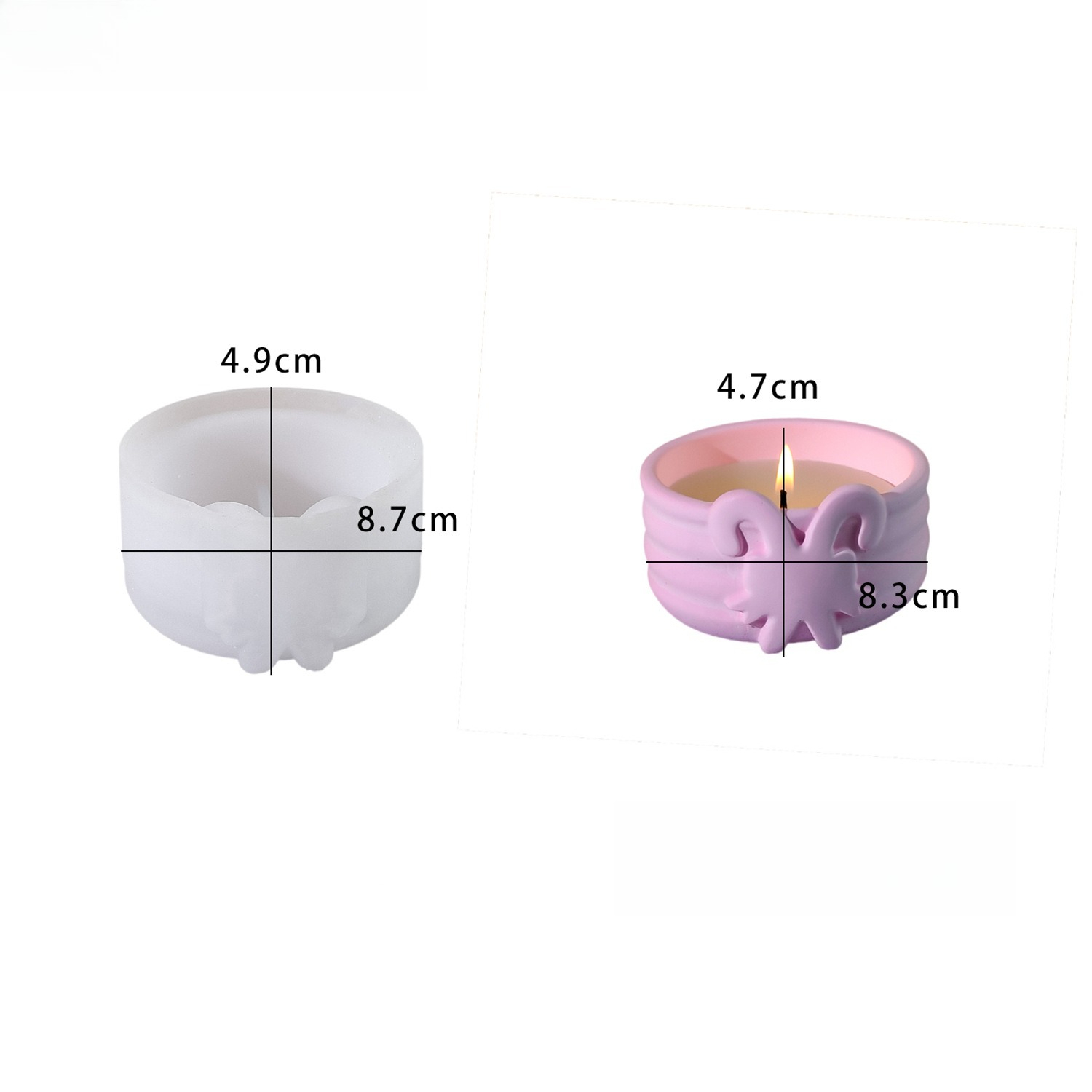 クリスマスキャンドルモールド クリスマスツリー 雪の結晶 シ - Candle Making Kit Xmas のレビューと価格