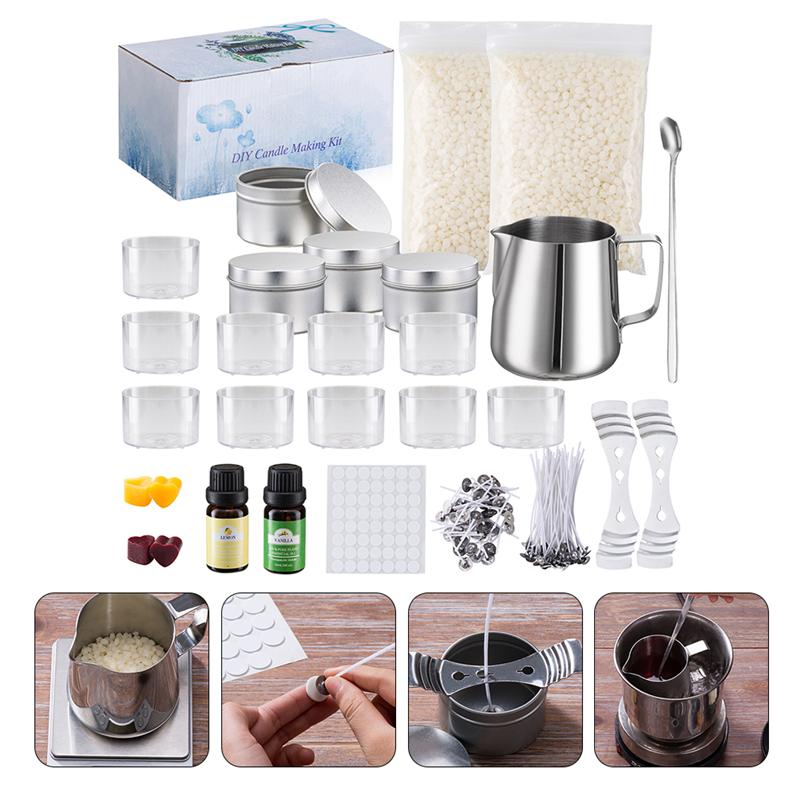 キャンドル作りキット,1セット,キャンドル,ワックス,手作り - Candle Making Kit For Beginners のレビューと価格