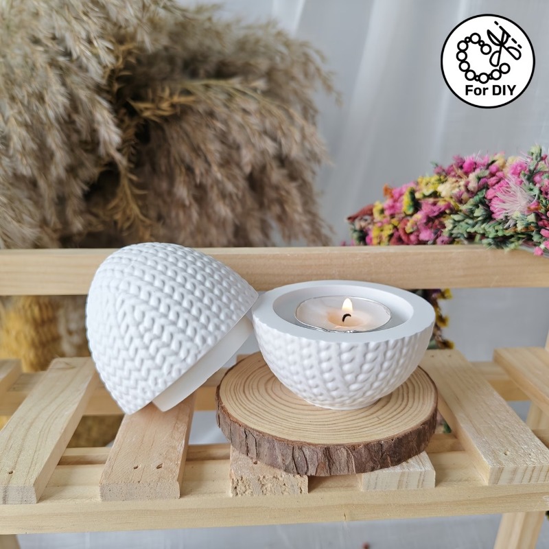 DIY 編み物用糸卵型オーバルシリコンモールド、樹脂キャンド - Candle Making Yarn のレビューと価格