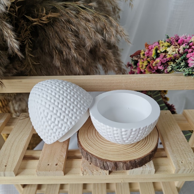 DIY 編み物用糸卵型オーバルシリコンモールド、樹脂キャンド - Candle Making Yarn のレビューと価格