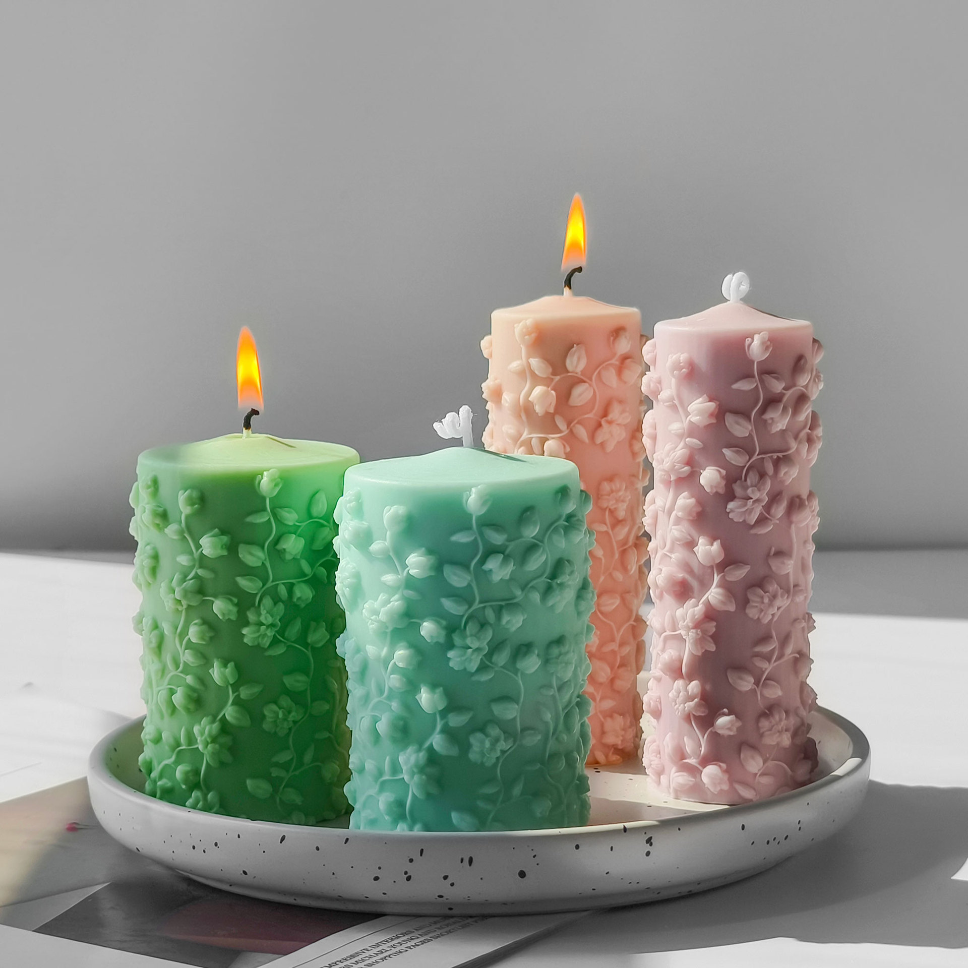 3D円筒形のつる型,日曜大工のアロマキャンドル,石膏,手作り - Candle Making Vinings のレビューと価格
