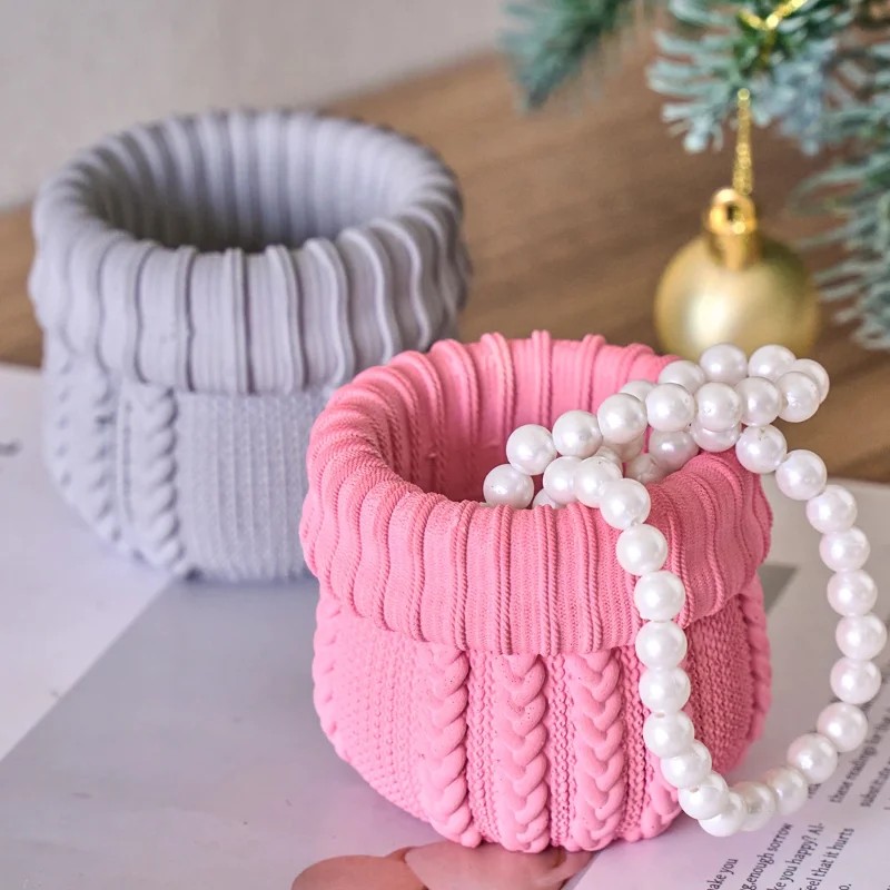 ニット糸キャンドルジャー用シリコンモールド DIYクリスマス - Candle Making Yarn のレビューと価格
