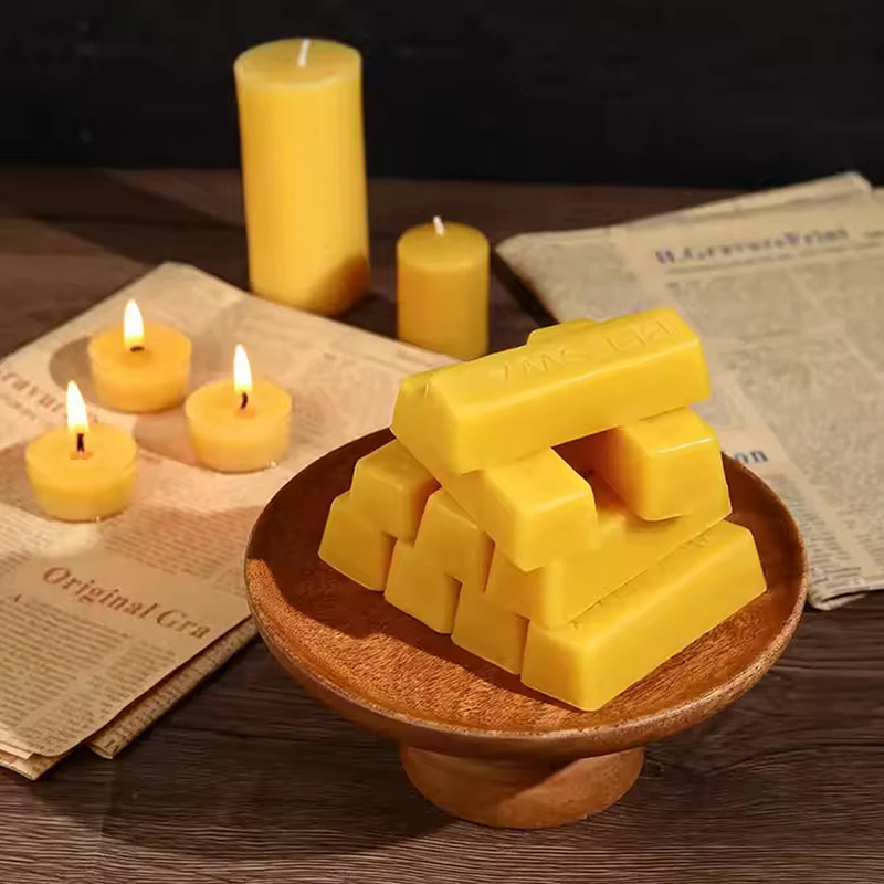 ホットセール 4/8個入り 純粋蜜蝋ブロック、高品質ワックス - Candle Making Material のレビューと価格